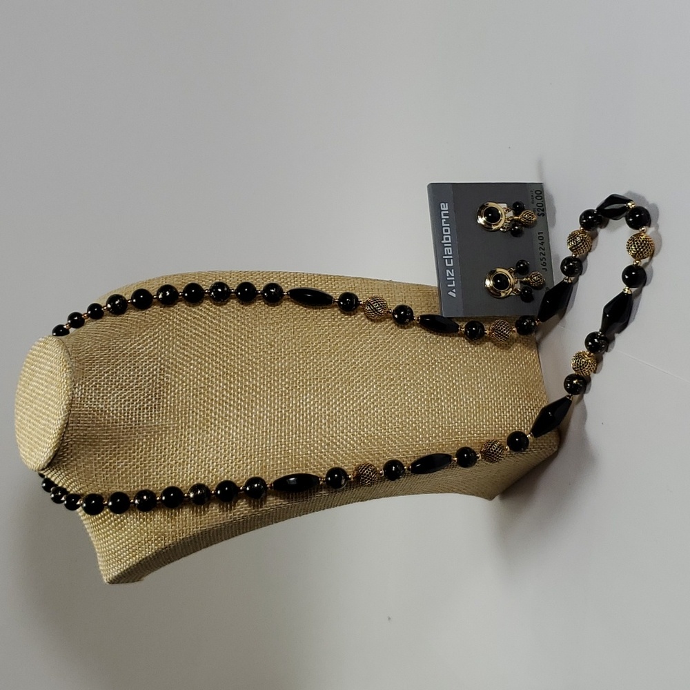 Vintage Liz Claiborne Necklace and Clip Earrings